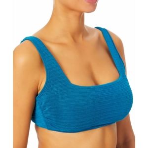 Time Tru Variegated Rib Bikini Top